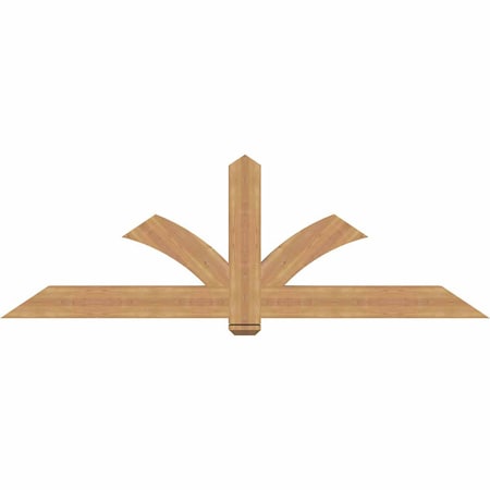 Ekena Millwork Redmond Smooth Timber Gable Bracket, Western Red Cedar, 84"W x 28"H x 3 1/2"D x 5 1/2"F, 8/12 Pitch GBW084X28X0406RED00SWR